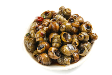 Cooked Snails with Herbs - Guangxi Traditional Delicacy Dish © DangThi