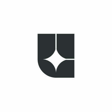 letter L spark logo design grafis vektor.