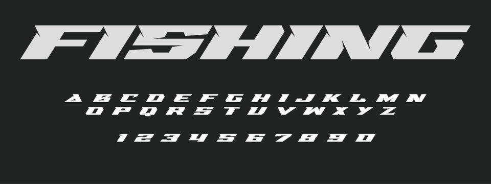 Fishing Lettering Font Vector for Outdoor, Angling, and Adventure Design