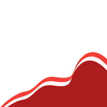  Indonesian Flag Ribbon Border Element