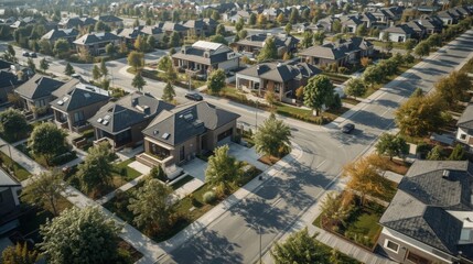 Obraz premium Master Planned Residential Community with Walkable Green Streets