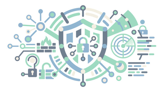 Unified Cybersecurity Operations Center and Threat Detection Defense Infrastructure Concept