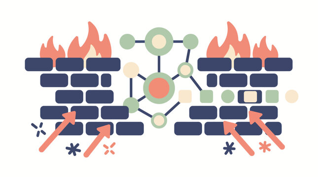 Network Firewall Segmentation and Cyber Threat Mitigation Gateway Infrastructure Concept