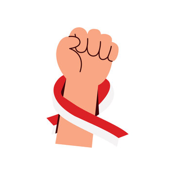 Patriotic Raised Fist