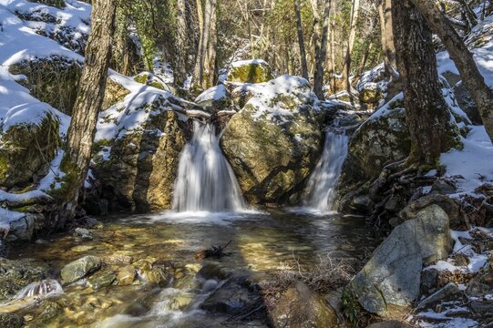 Stream to the Kaledonia Waterfalls in the Troodos Mountains, Cyprus