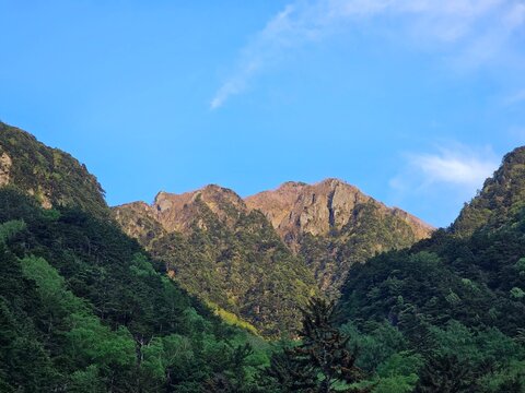 夕方の山脈