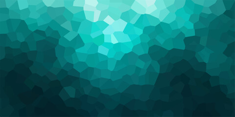 Abstract  Dark Green. Geometric Mosaic Background with Polygon Pattern Texture. © Liza