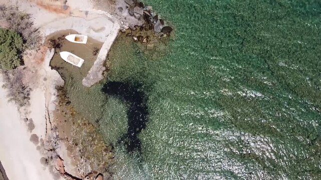 Head over Shot on Greece Beach