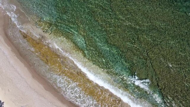 Head over Shot on Greece Beach