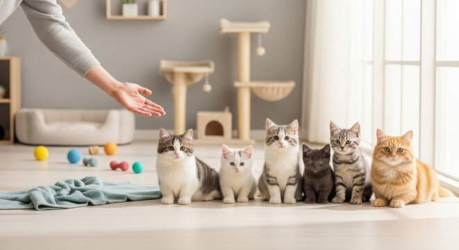 Animal welfare and humane treatment concept in healthcare environment