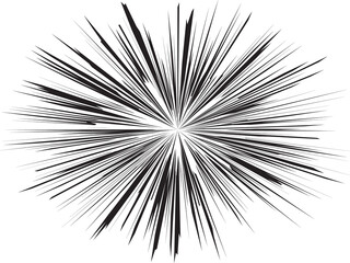Obraz premium Grey explosion burst on isolated on transparent background