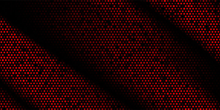 Dots red and black halftone streak background image. graphic round dark