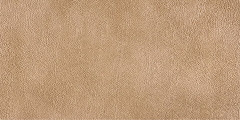 Fototapeta premium A close-up, high-resolution photograph showcases the intricate texture of smooth, light brown leather, revealing its natural grain and subtle variations in shade.