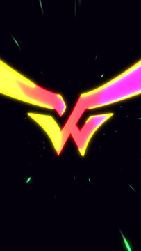Epic Neon Glow Logo Reveal with Light Beam Sweep and Starfield Background &mdash; Mobile Short-Form and Creator Channel Intro