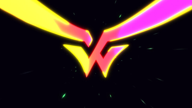 Epic Neon Glow Logo Reveal with Light Beam Sweep and Starfield Background &mdash; Gaming Channel and Broadcast Intro