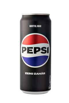 Pepsi max zero zahăr black aluminum can