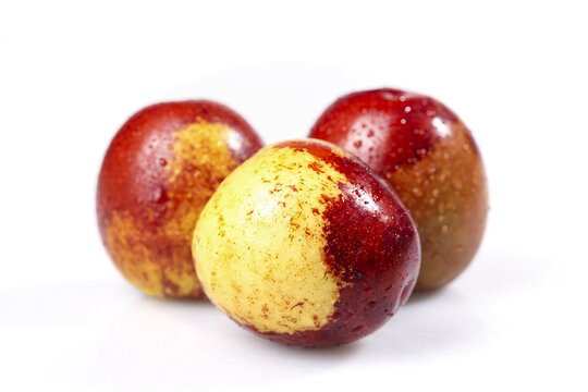 Fresh Dates Fruit Still Life Studio Photography on White Background