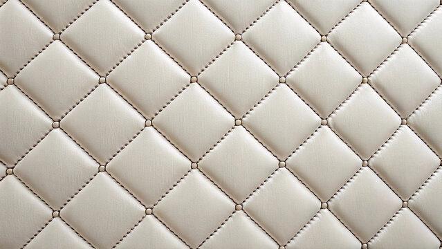 Luxury quilted leather background with diamond pattern