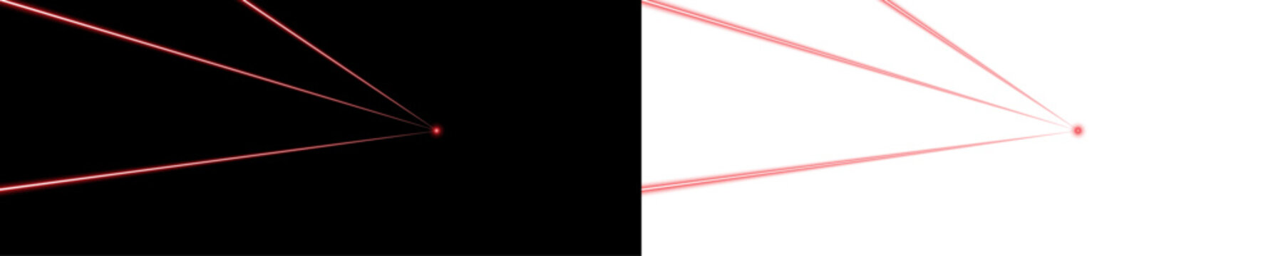 Red laser beams overlay PNG with glowing security rays on transparent background