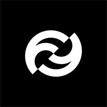 The ZF or FZ Abstract Logo showcases a dynamic, interlocking motion. Its futuristic and modern aesthetic is perfect for innovation hubs, software development, or creative agencies needing impact.