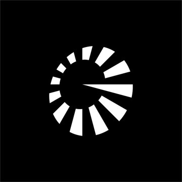 The Letter G Sunburst Logo features a radiant, dynamic circular form. This modern, futuristic design is ideal for tech, media, or energy companies seeking a vibrant and innovative identity.