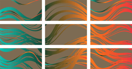 Fototapeta premium Abstract Colorful Wavy Pattern with Vibrant Swirls.