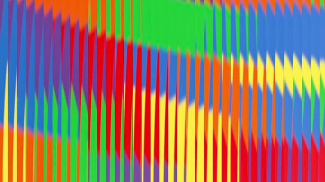 Vibrant abstract background with colorful vertical zigzag lines in rainbow spectrum color palette