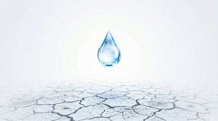 Fototapeta premium Drought and Water Scarcity Awareness at Environmental Forum