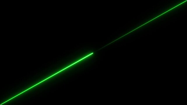 Glowing neon line Light effect icon animation on black background. 4k video