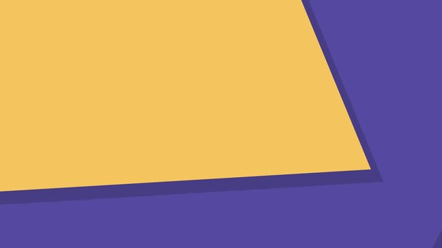 Minimal Flat Design Transition Background with Large Moving Geometric Shapes And Bold Color Blocks. Dynamic Abstract Motion Graphics With Clean Angles, And Smooth Scene Change Reveal Animation. 