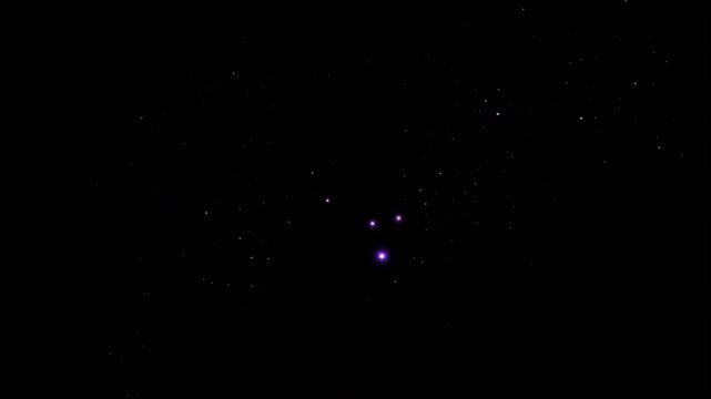 Skull with glowing purple fire motion video animation featuring intense supernatural flames and dark magical energy on black background