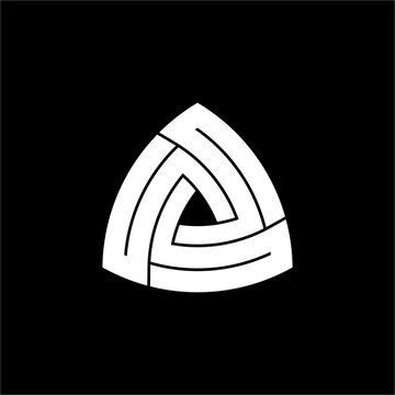 Triple S Triangle Logo V.2 showcases a bold, interwoven form. Its unique and modern aesthetic is perfect for innovation hubs, software development, or advanced engineering seeking a clean identity.