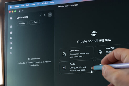 Creating code project in Cloude AI app