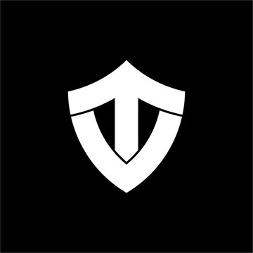 Letter T Shield Logo features a bold, minimalist, and sleek shield combined with the letter T. Ideal for security, tech, or defense firms, it conveys strength, reliability, and protection.