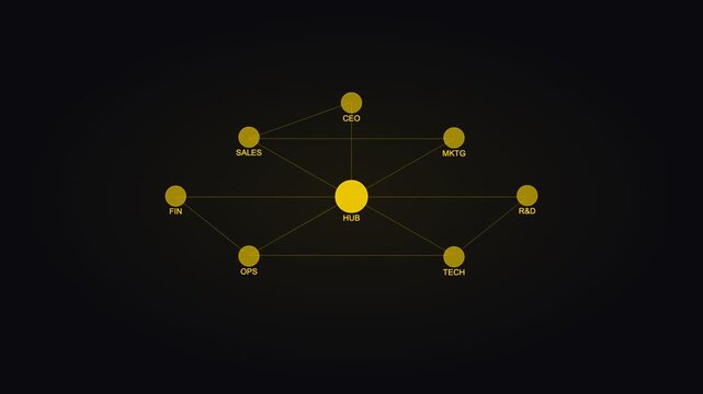 Gold Network Graph Data Network Animation