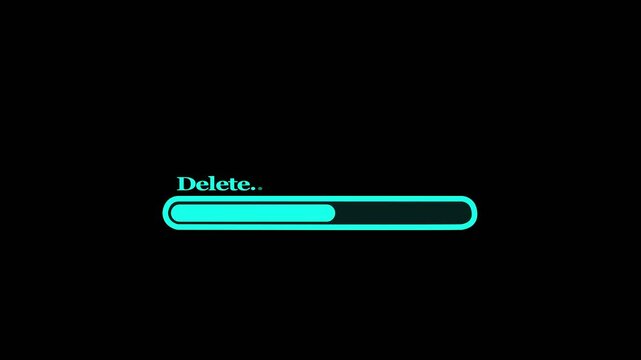 Abstract loading icon animation . Loading bar and percentage Futuristic progress loading bar 0-100 percent.on black backgraund. Colorful and Pastel Colored Loading Progress Bar