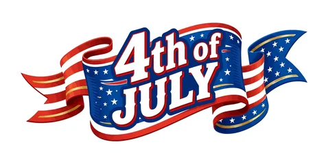 4th of july celebration graphic with american flag and stars © MdAtiqur