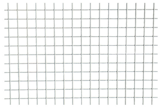 Isolierter freigestellter Zaun, Absperrung, Metall Gitter Gitterzaun mit transparentem Hintergrund im PNG Format