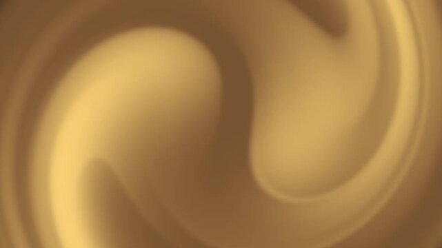 Yellow and brown gradient background with smooth flowing swirls and soft gradients. Elegant liquid inspired forms create depth, warmth, and a luxurious modern atmosphere with copy space.