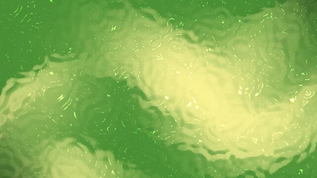 Green and yellow gradient background with luminous liquid textures, flowing swirls, and glossy highlights. Organic fluid patterns create a vibrant, futuristic atmosphere with depth and copy space.
