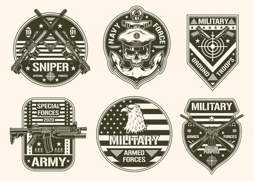 Military logos arms