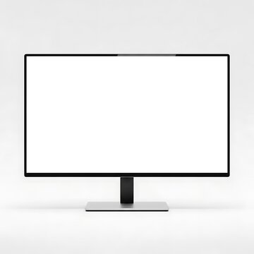 Modern flat screen tv on wooden stand