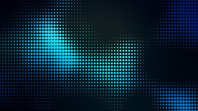 Gradient Halftone Dot Motion Pattern Image Generating Artificial Intelligence Create Image Seamless Looped Background. Animated Grid Grainy Dots Texture