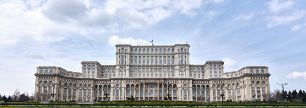 Palace of Parliament building in Bucharest, Romania