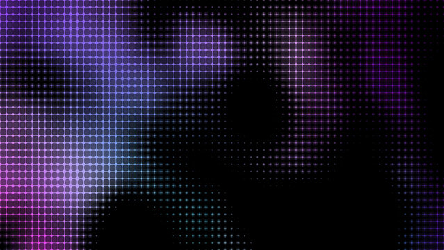 Gradient Halftone Dot Motion Pattern Image Generating Artificial Intelligence Create Image Seamless Looped Background. Animated Grid Grainy Dots Texture