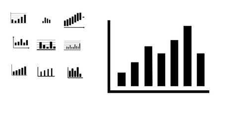 Obraz premium Gantt Chart Icon Pack