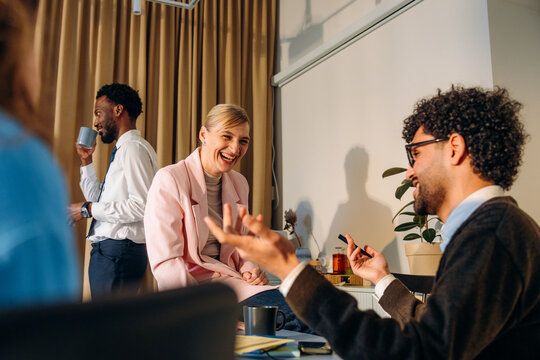 Colleagues in the conference room