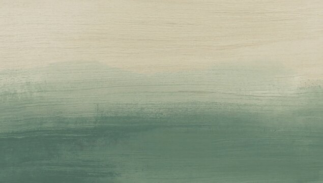 Soft green and off white gradient painted wooden surface with gradient background material backdrop interior