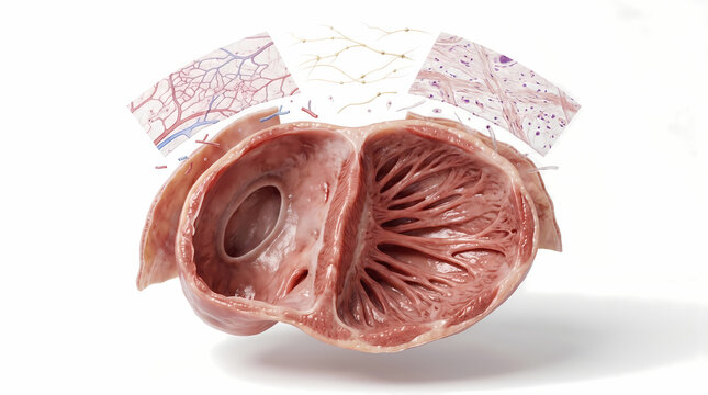 Anatomical Heart Model With Histology Views