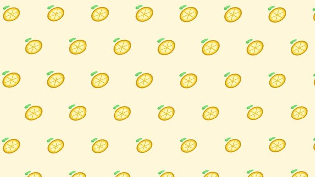 Seamless lemon fruit pattern background